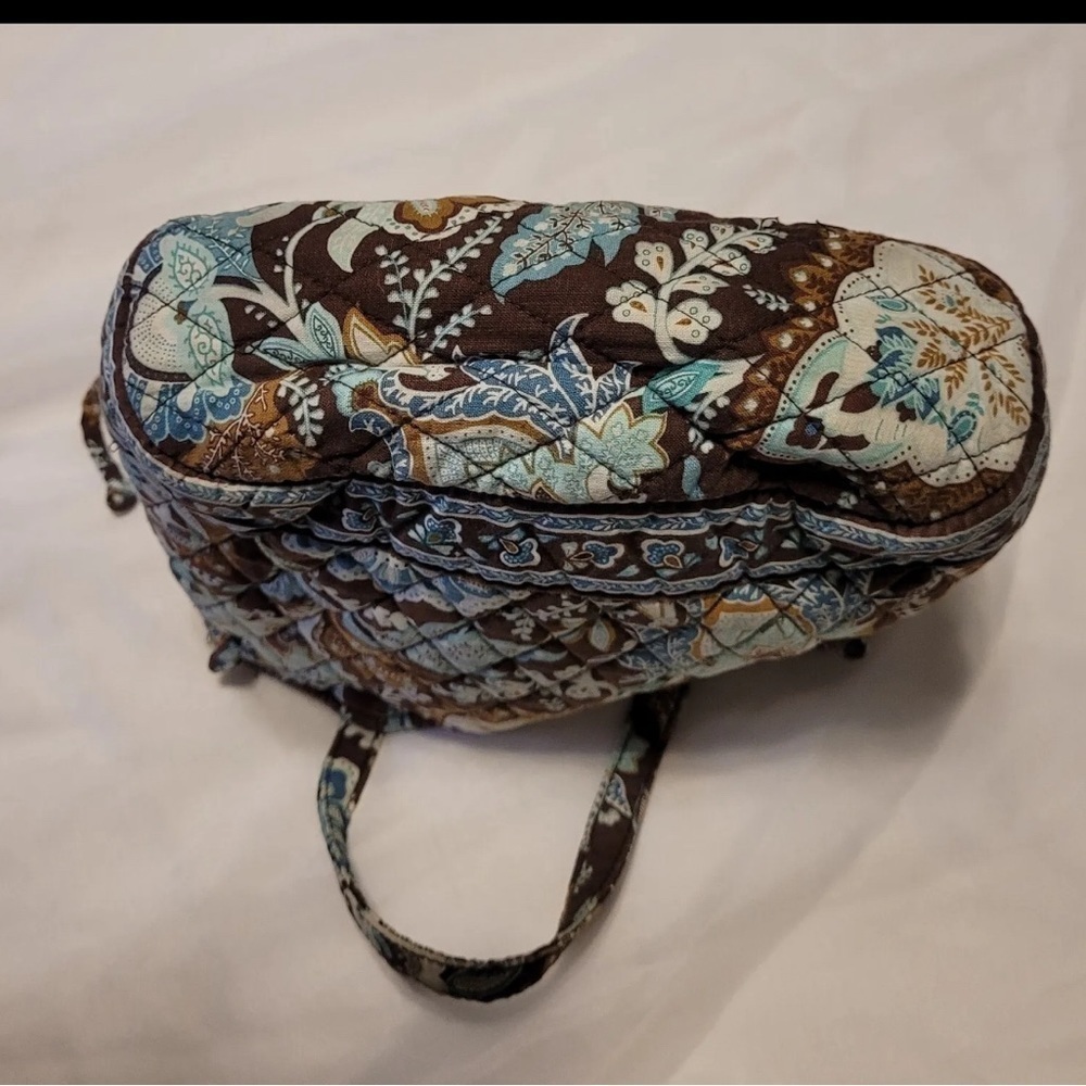 NWOT VERA BRADLEY BOHO RETIRED NON-ZIP JAVA BLUE/CHOCOLATE PAISLEY SMALL… - Picture 16 of 16